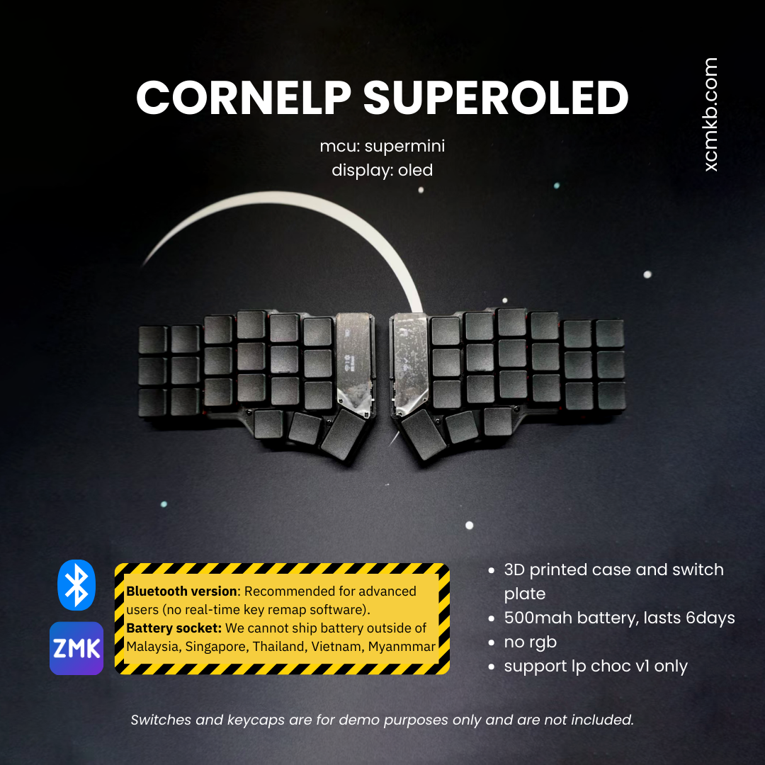 Wireless Corne LP Choc-spaced 42/36 keys