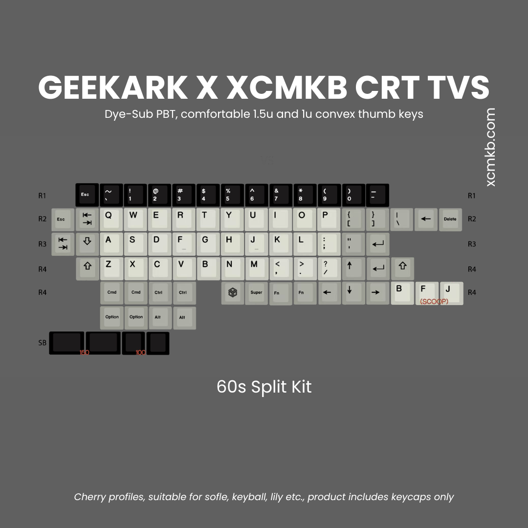 Xkb XCMKB - Split Keyboards with Trackball, Trackpad & Wireless Options